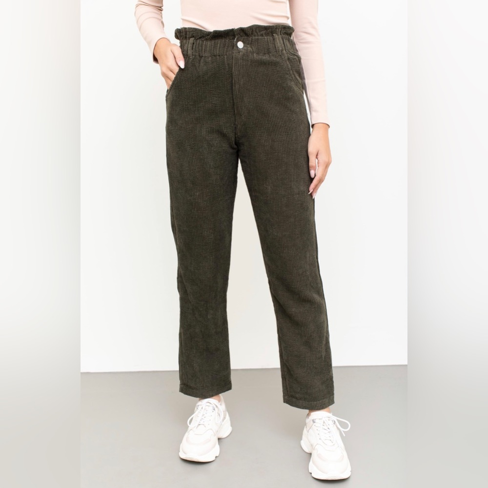 NWT- VINTAGE HAVANA PAPERBAG CORD TROUSER